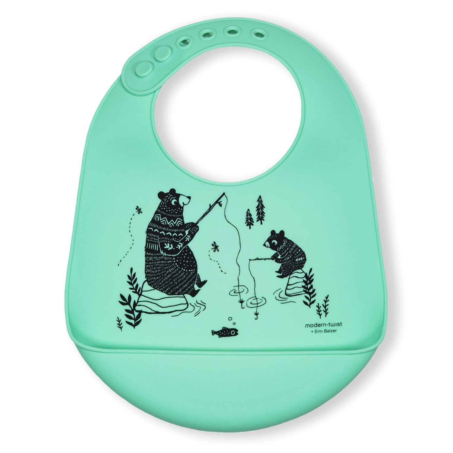 251230195223393_1 modern-twist Bucket-Bib 100% Food-Grade Silicone, Waterproof and Reusable, Mama Llama – Lovely Lavender - Image 1